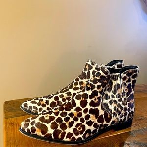 Rebecca Minkoff Leopard Calf Hair Booties